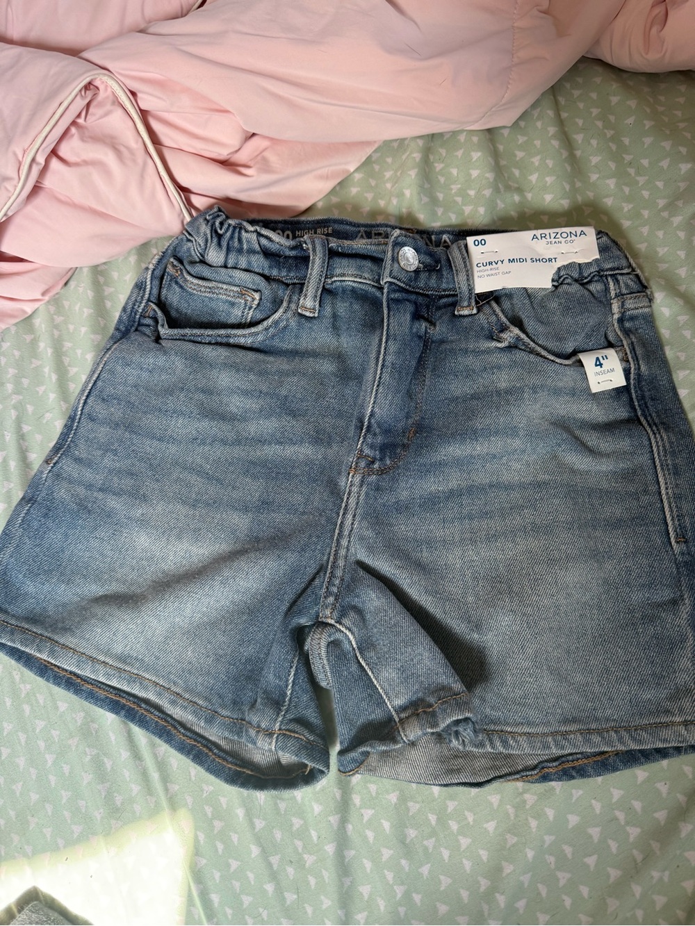 Arizona Jean Company Light Blue Curvy Midi Denim Shorts
